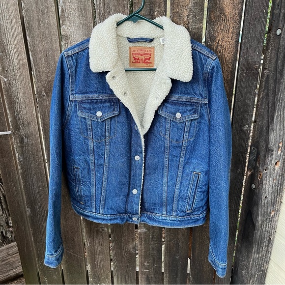 Levi’s Women’s Original Sherpa Trucker Jacket #36136-0037 Sz M - Picture 14 of 17